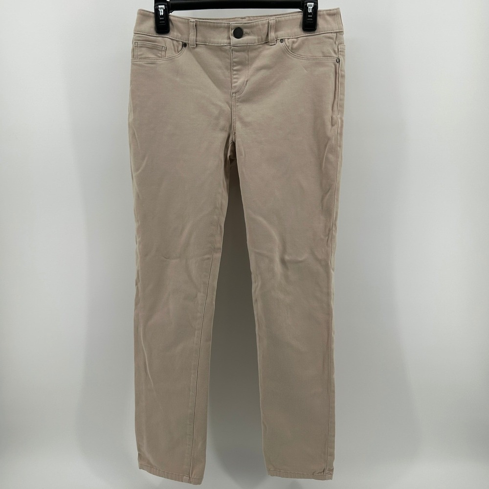 Chicos‎ Platinum So Slimming Jeggings Pants Beige 00 Neutral Minimal Casual